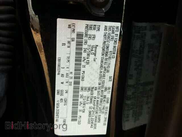 2012 FORD FOCUS - VIN: 1FAHP3F21CL224542 - Фото 10