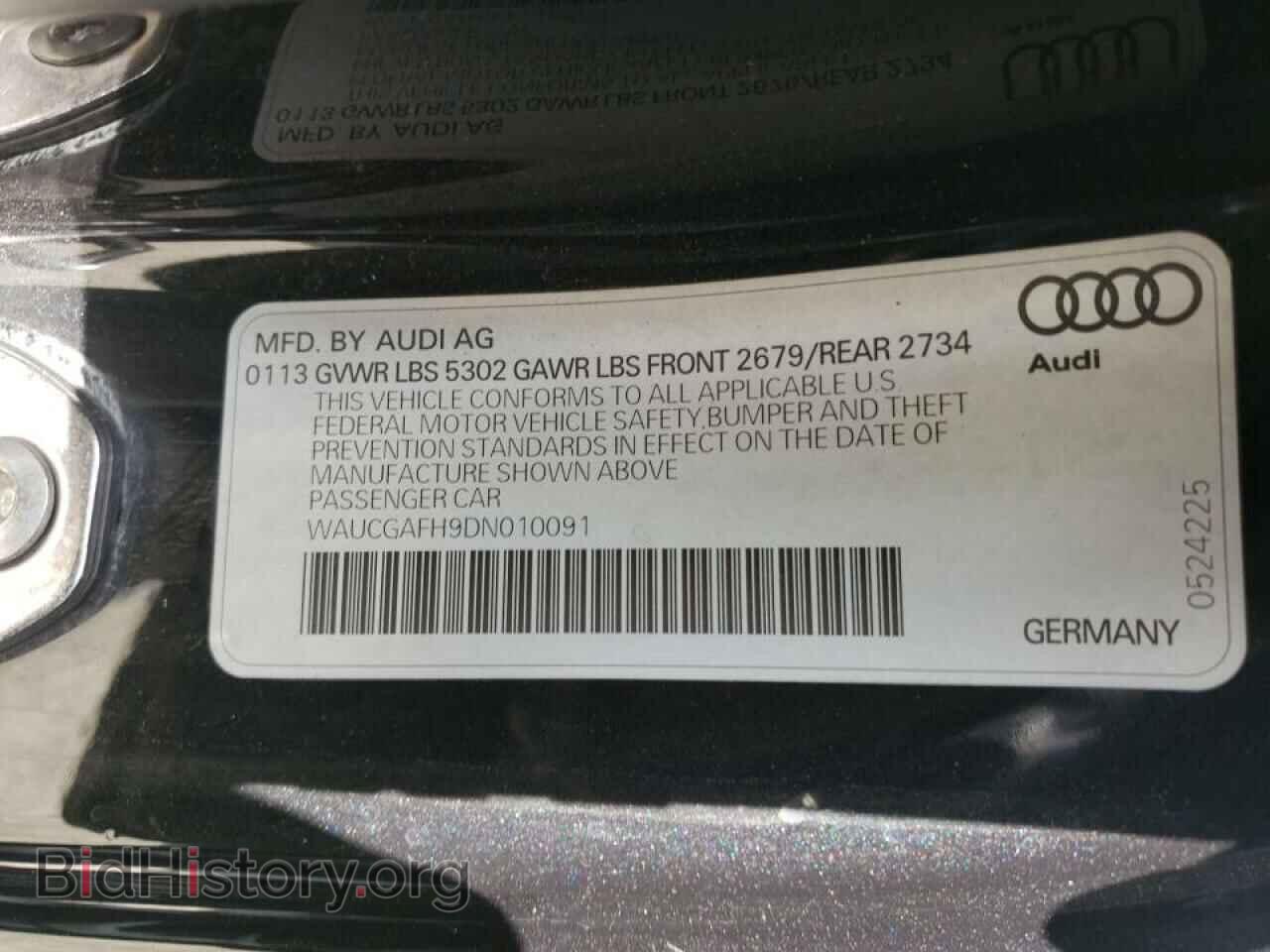2013 AUDI S5/RS5 - VIN: WAUCGAFH9DN010091 - Фото 10