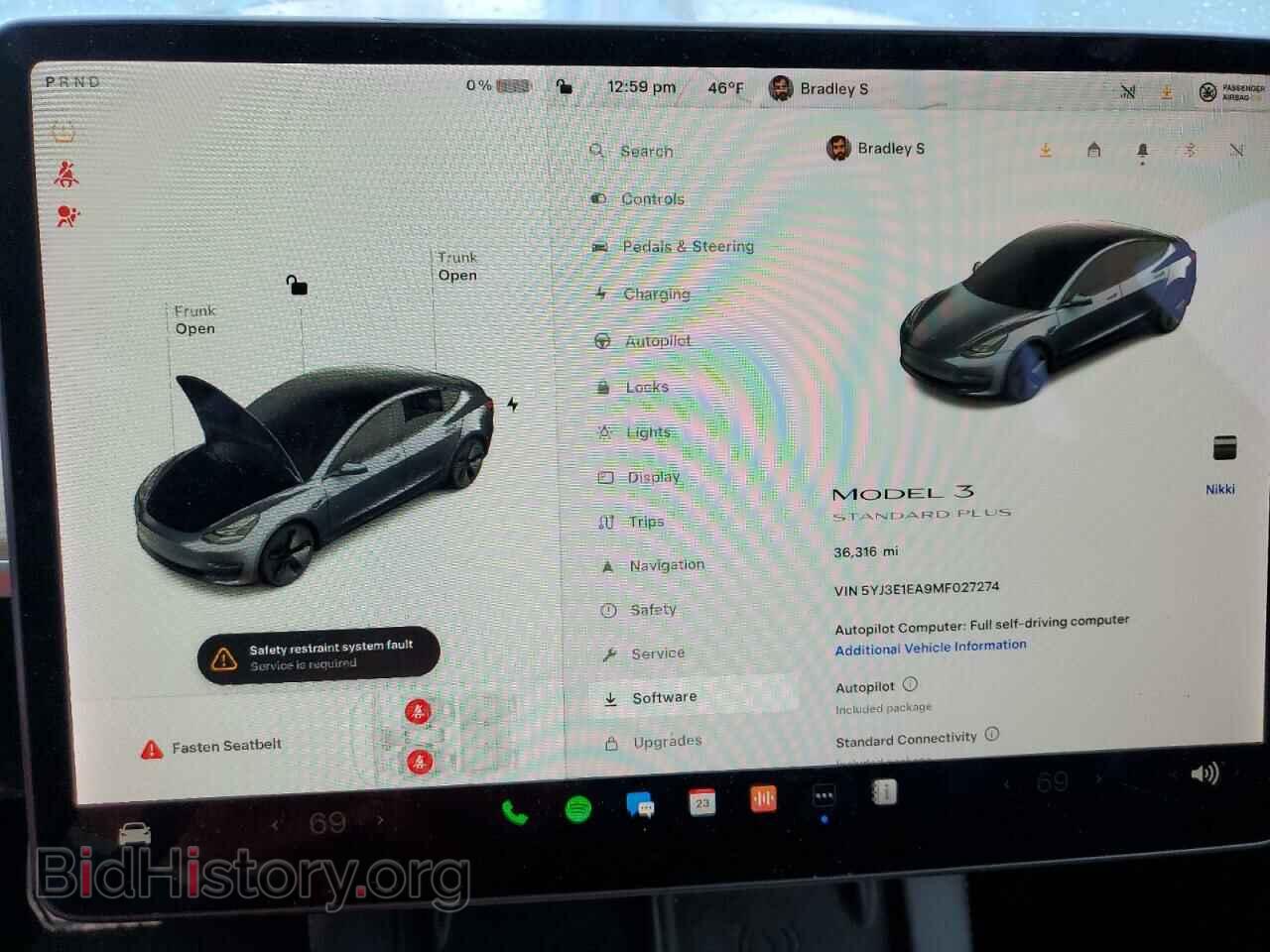 2021 TESLA MODEL 3 - VIN: 5YJ3E1EA9MF027274 - Фото 9