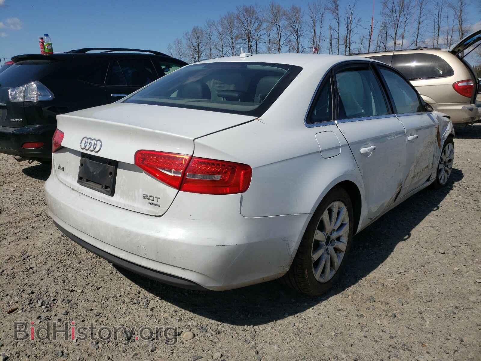 2013 AUDI A4 - VIN: WAUBFAFL8DN050830 - Фото 4