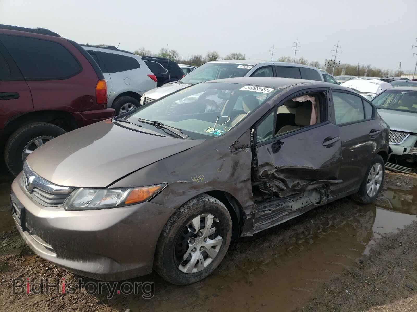 2012 HONDA CIVIC - VIN: 2HGFB2F57CH515842 - Фото 2