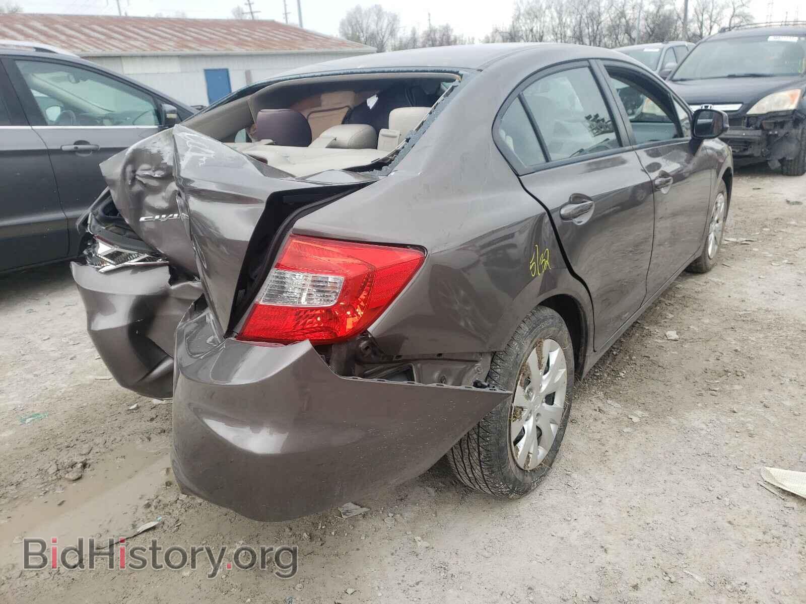 2012 HONDA CIVIC - VIN: 2HGFB2F57CH515842 - Фото 4