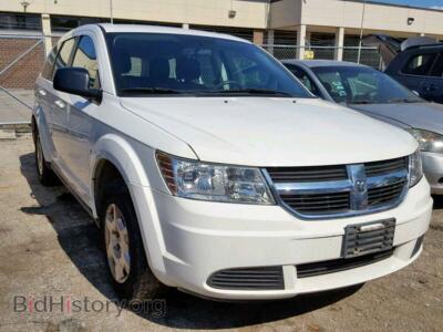 2010 Dodge JOURNEY SE, белый — VIN 3D4PG4FB9AT230802, Copart
