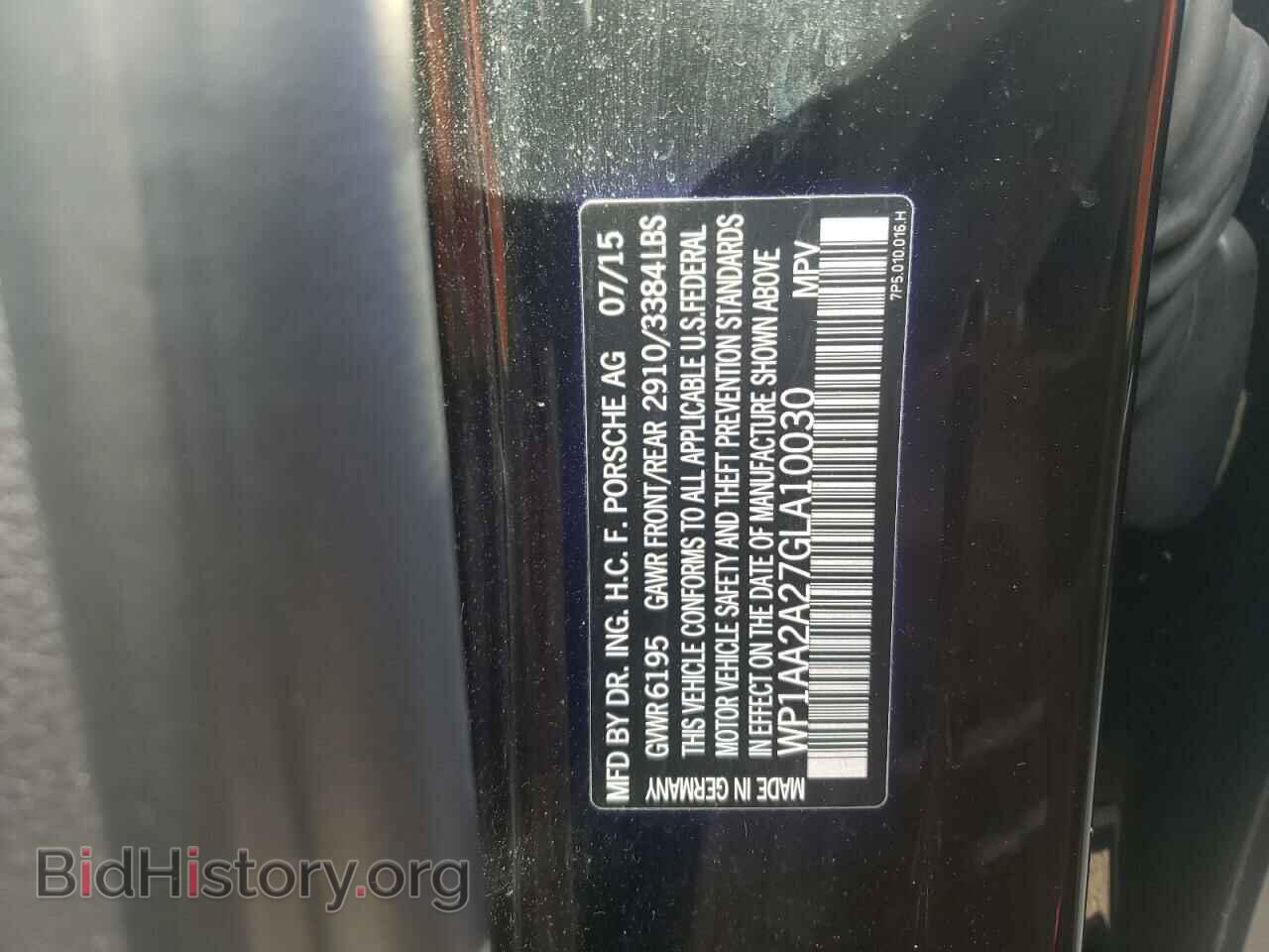 2016 PORSCHE CAYENNE - VIN: WP1AA2A27GLA10030 - Photo 13