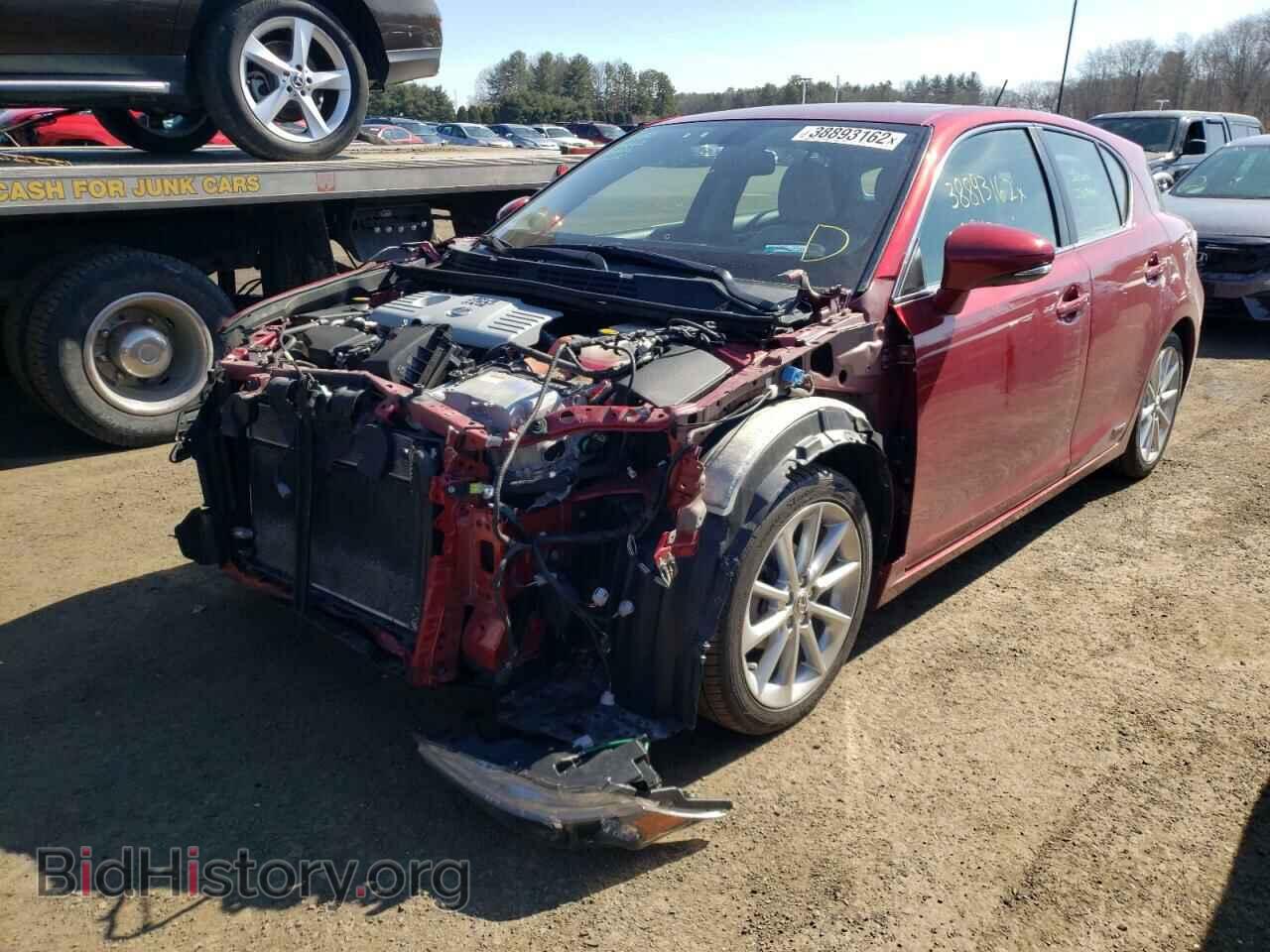 2012 LEXUS CT 200 - VIN: JTHKD5BH7C2069109 - Фото 2