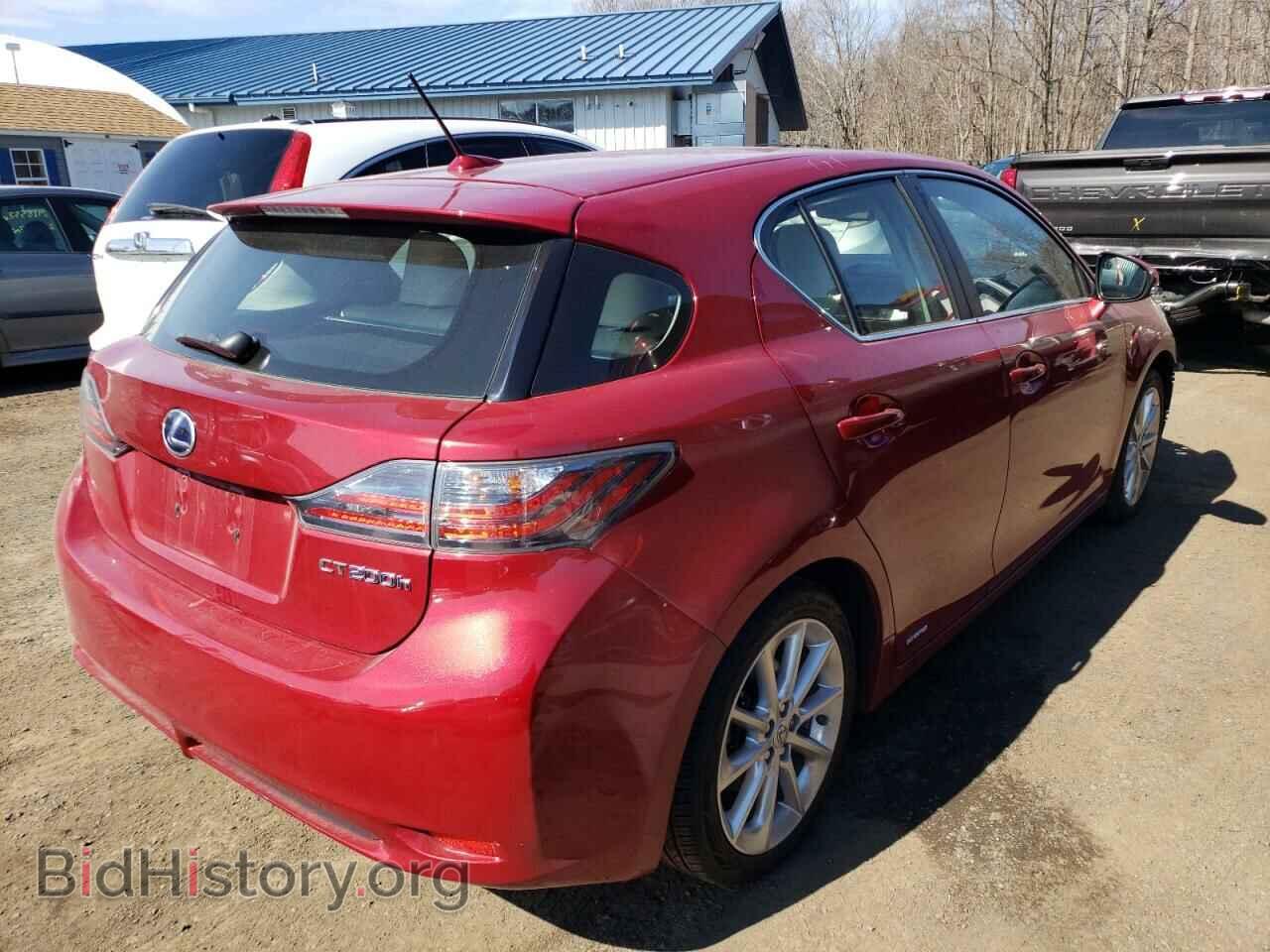2012 LEXUS CT 200 - VIN: JTHKD5BH7C2069109 - Фото 4