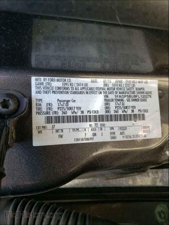2015 FORD CMAX - VIN: 1FADP5BU8FL120278 - Фото 10