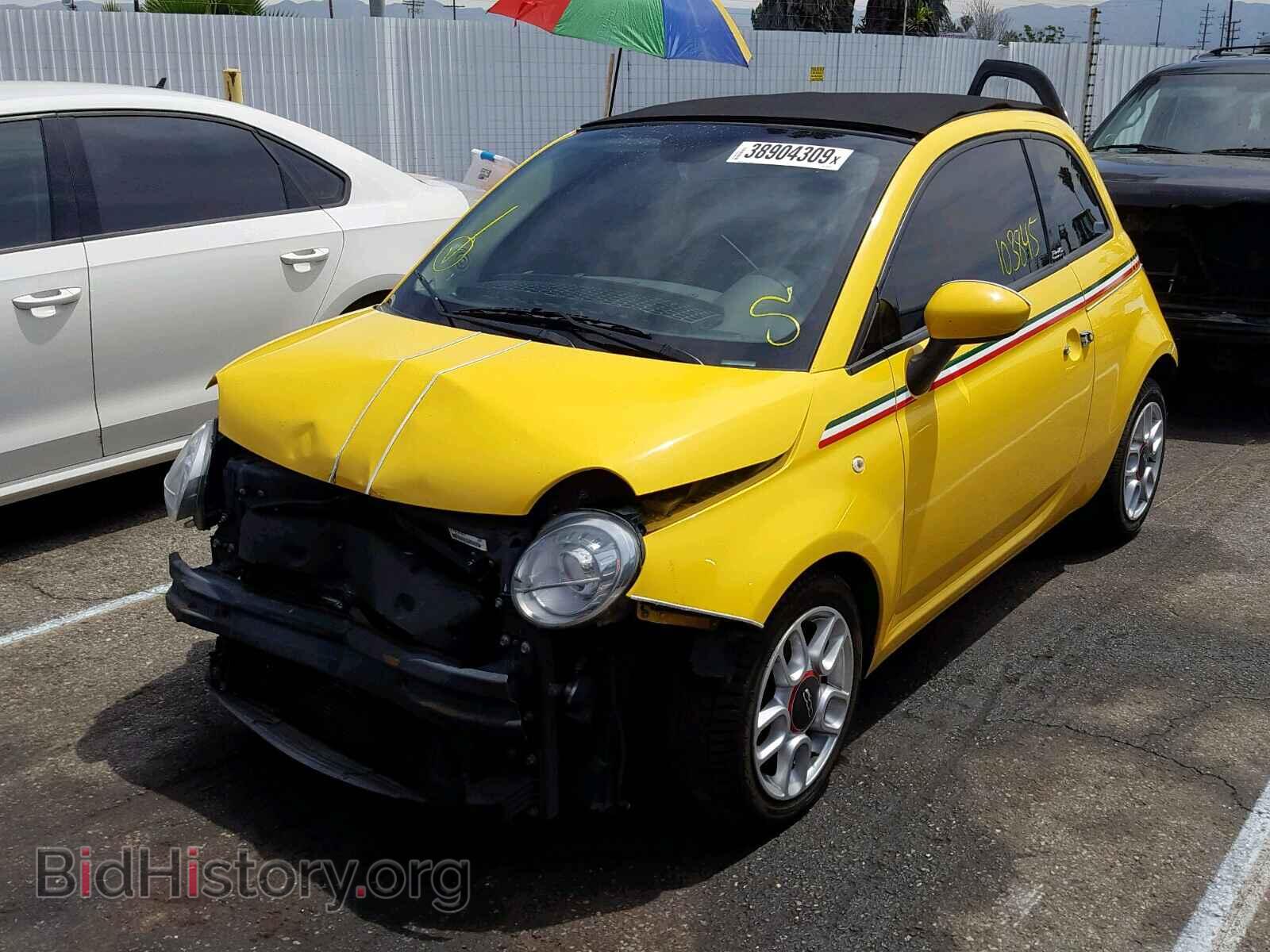 2012 FIAT 500 - VIN: 3C3CFFDR2CT355240 - Фото 2