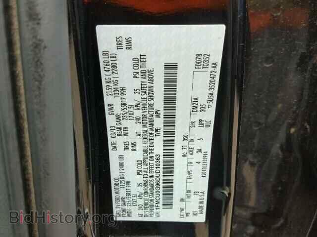 2013 FORD ESCAPE - VIN: 1FMCU0G96DUD10363 - Фото 10