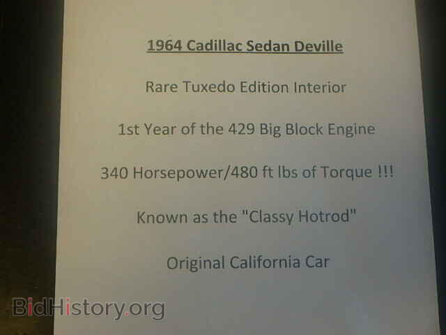 1964 CADILLAC DEVILLE - VIN: 64B116394 - Фото 10