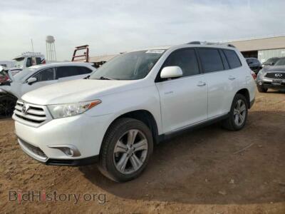 2013 Toyota HIGHLANDER Limited, белый — VIN 5TDDK3EH5DS239686, Copart