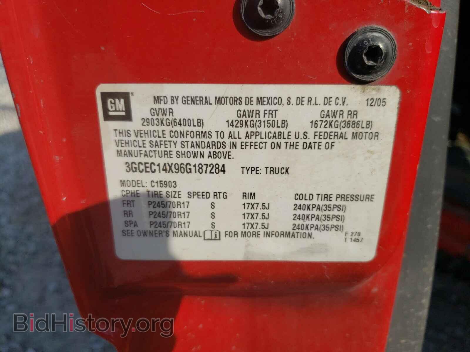 2006 CHEVROLET SILVERADO - VIN: 3GCEC14X96G187284 - Фото 10