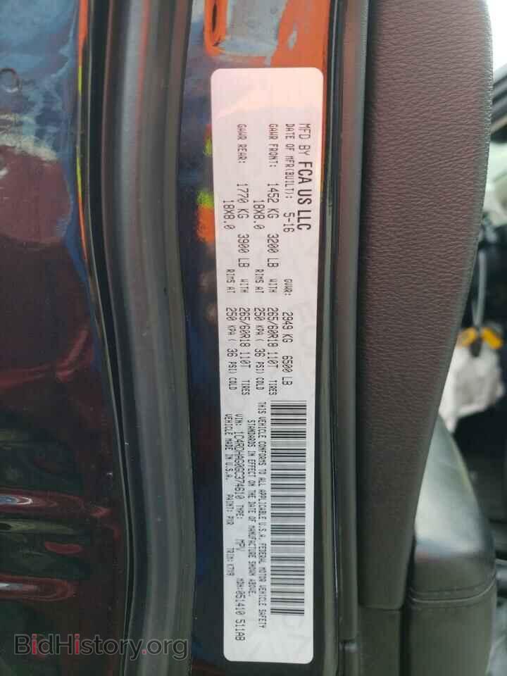 2016 DODGE DURANGO - VIN: 1C4RDHAG0GC374610 - Фото 10