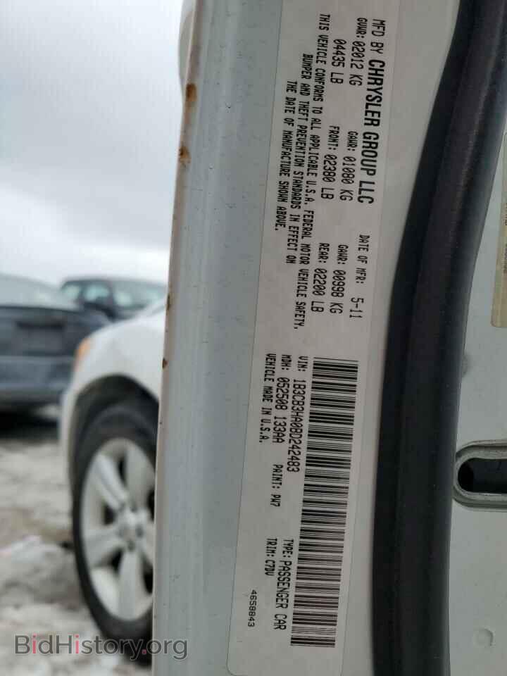 2011 DODGE CALIBER - VIN: 1B3CB3HA0BD242483 - Фото 12