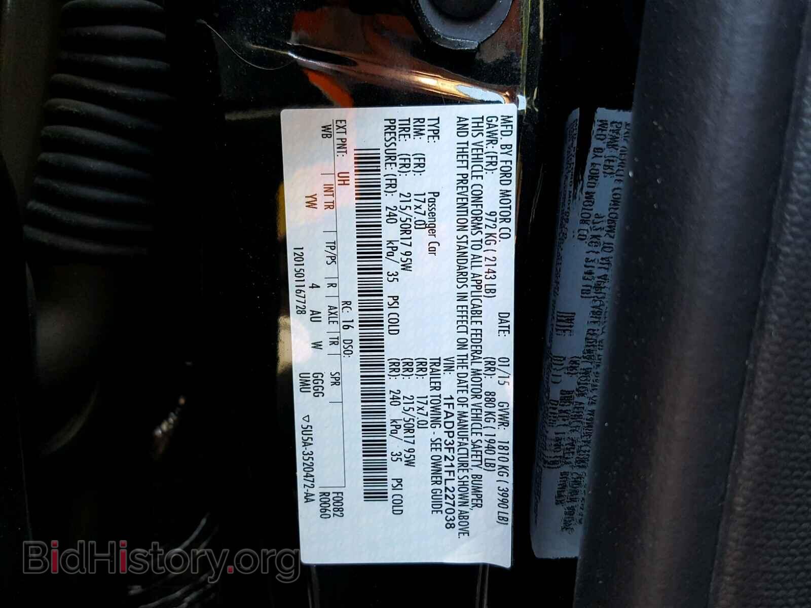 2015 FORD FOCUS - VIN: 1FADP3F21FL227038 - Photo 10