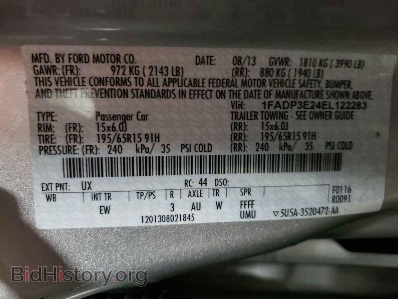 2014 FORD FOCUS - VIN: 1FADP3E24EL122283 - Photo 10