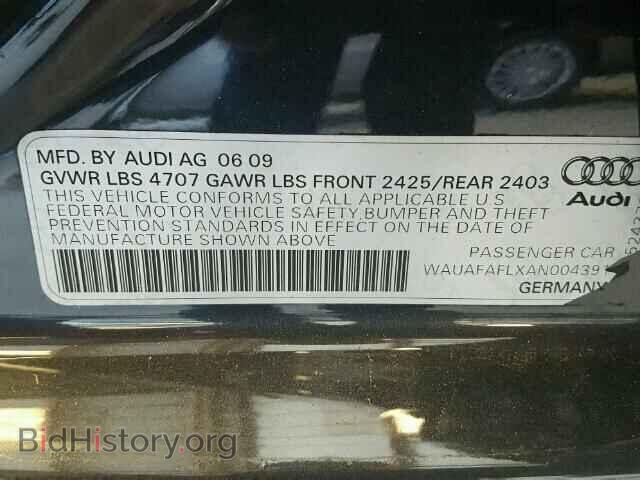 2010 AUDI A4 - VIN: WAUAFAFLXAN004391 - Фото 10