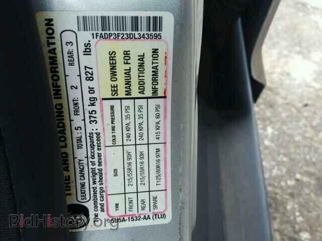 2013 FORD FOCUS - VIN: 1FADP3F23DL343595 - Фото 10