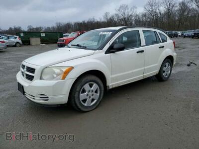 2007 Dodge CALIBER, белый — VIN 1B3JB28B57D501387, Copart