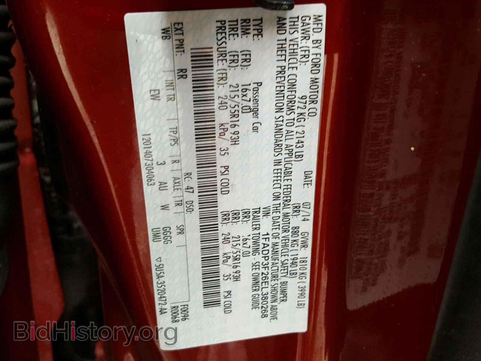 2014 FORD FOCUS - VIN: 1FADP3F26EL380268 - Photo 10