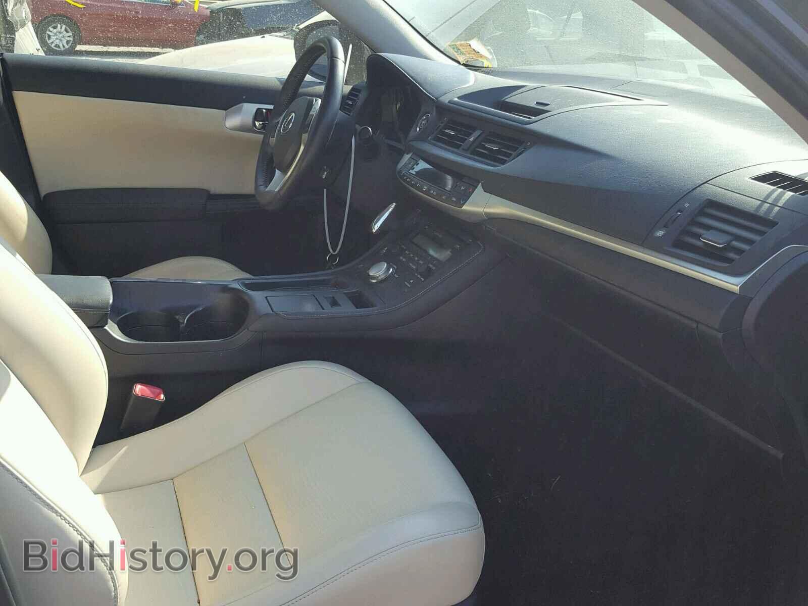2012 LEXUS CT 200 - VIN: JTHKD5BH8C2107947 - Фото 5