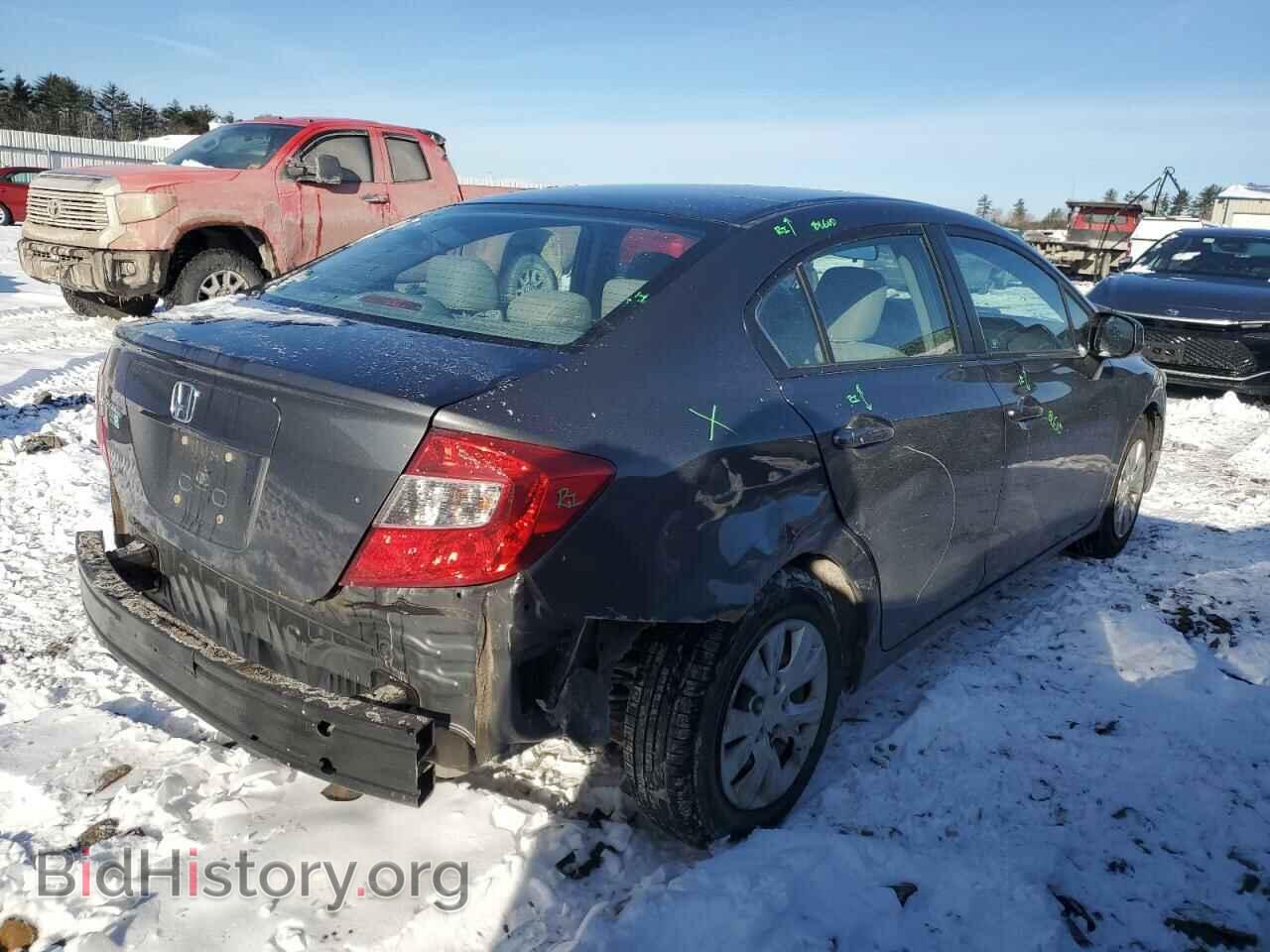 2012 HONDA CIVIC - VIN: 2HGFB2F55CH606673 - Фото 3