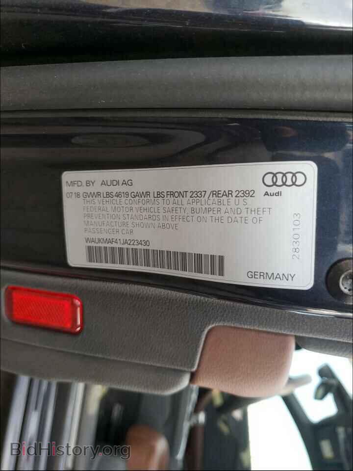2018 AUDI A4 - VIN: WAUKMAF41JA223430 - Фото 10