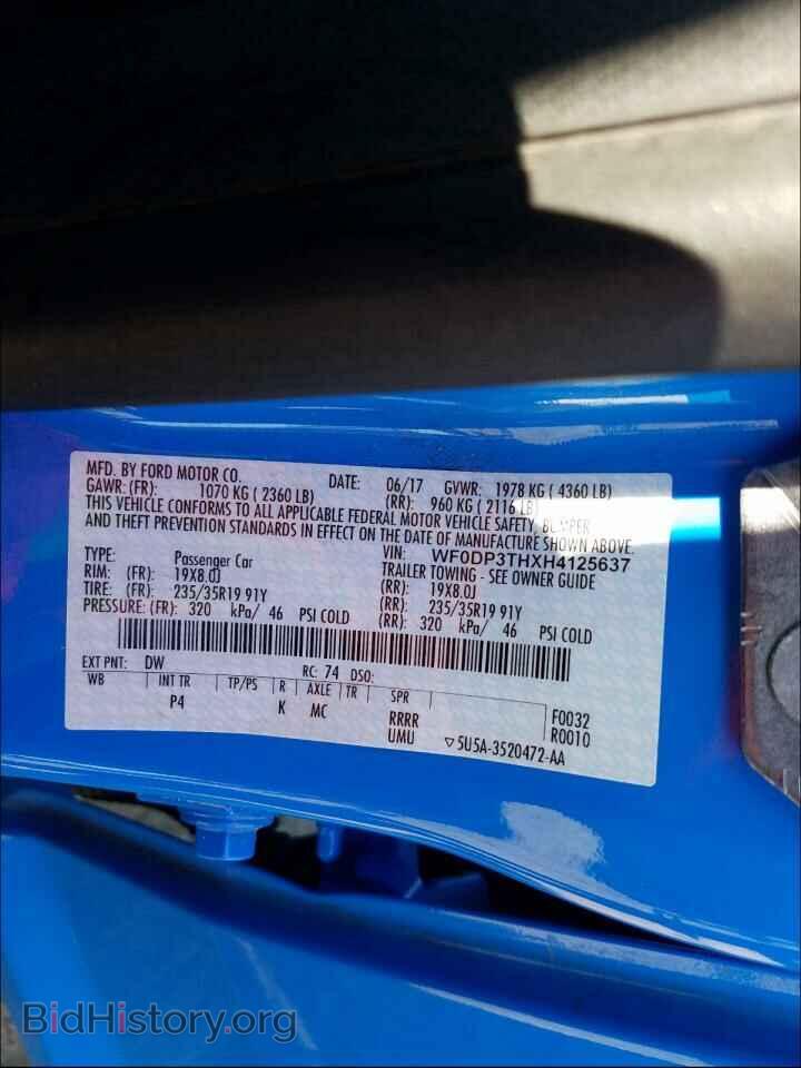 2017 FORD FOCUS - VIN: WF0DP3THXH4125637 - Фото 10