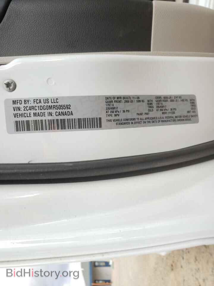 2021 CHRYSLER MINIVAN - VIN: 2C4RC1DG0MR505592 - Photo 10
