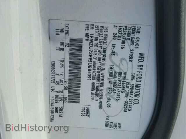2005 FORD EXPLORER - VIN: 1FMZU73E95UB85091 - Фото 10