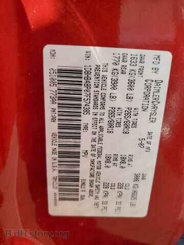 2007 DODGE DURANGO - VIN: 1D8HB48P07F574385 - Photo 10