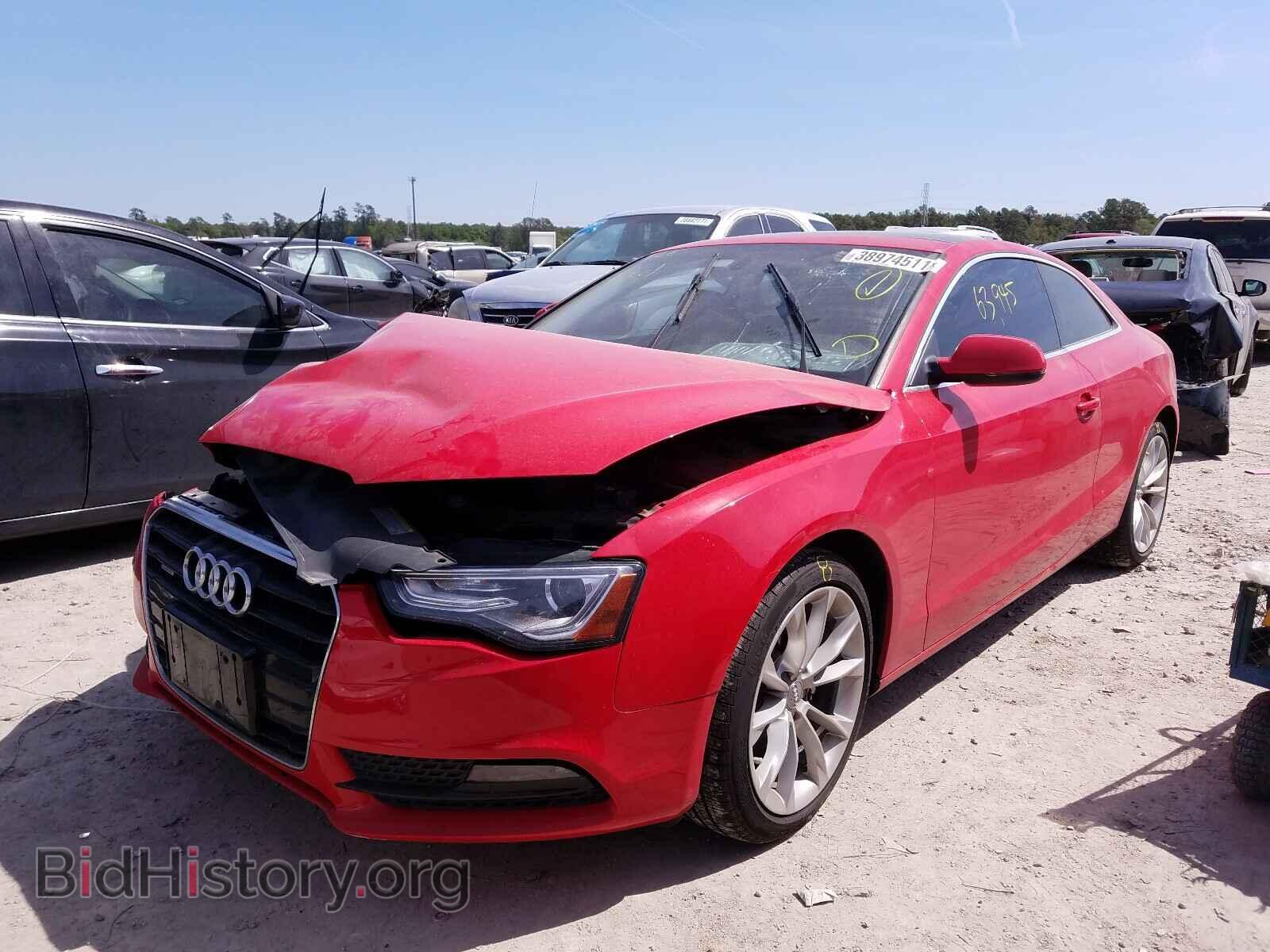 2013 AUDI A5 - VIN: WAULFAFR9DA062176 - Фото 2