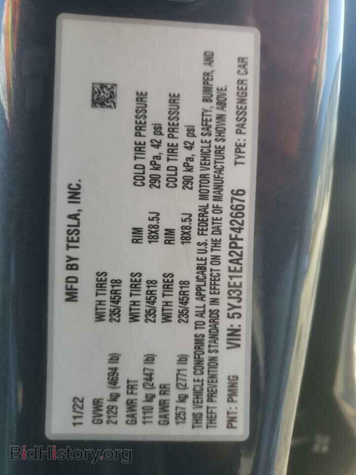 2023 TESLA MODEL 3 - VIN: 5YJ3E1EA2PF426676 - Photo 13