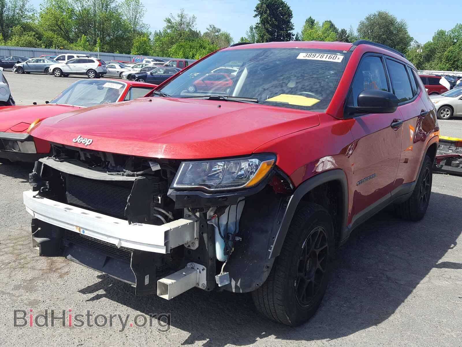 2018 JEEP COMPASS - VIN: 3C4NJDAB9JT127036 - Фото 2