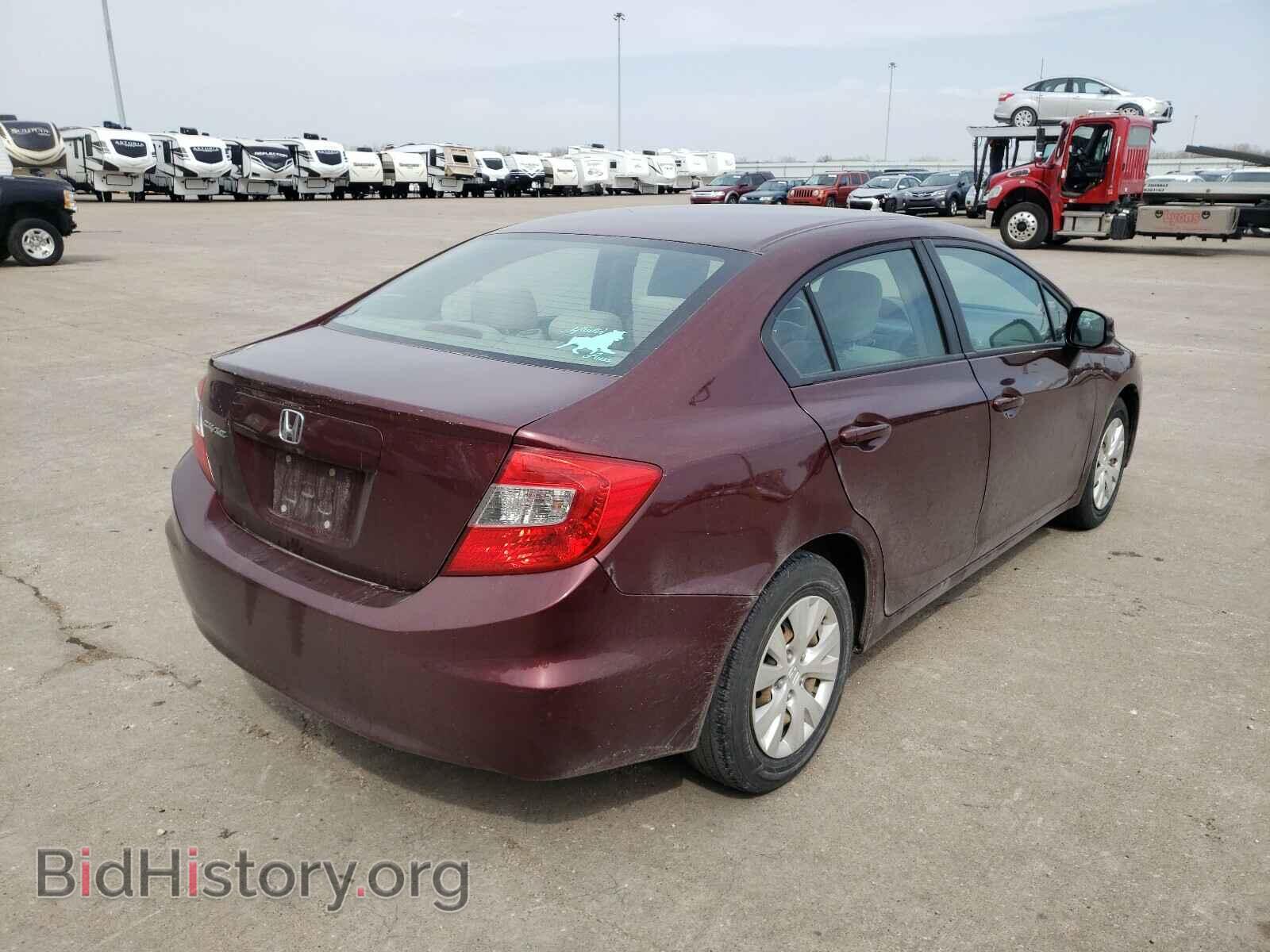 2012 HONDA CIVIC - VIN: 19XFB2F53CE077637 - Фото 4