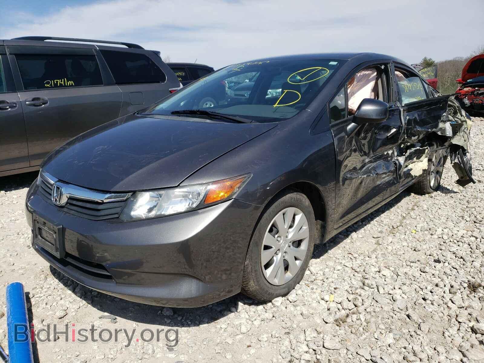 2012 HONDA CIVIC - VIN: 2HGFB2F59CH599372 - Фото 2