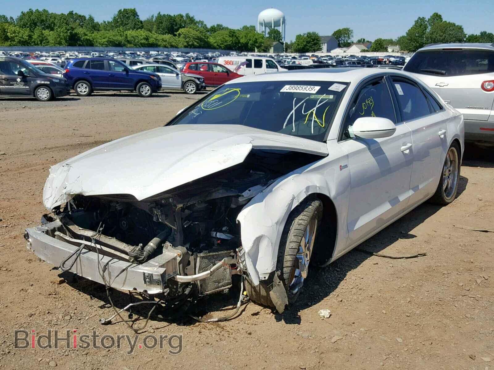 2013 AUDI A8 - VIN: WAUAGAFD0DN003230 - Фото 2