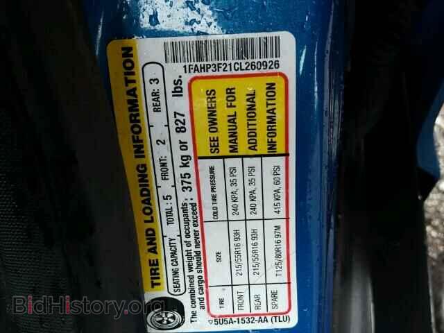 2012 FORD FOCUS - VIN: 1FAHP3F21CL260926 - Фото 10