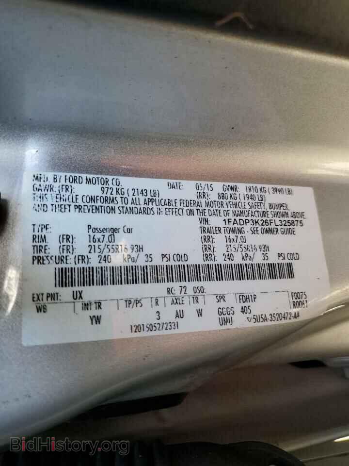 2015 FORD FOCUS - VIN: 1FADP3K26FL325875 - Фото 12