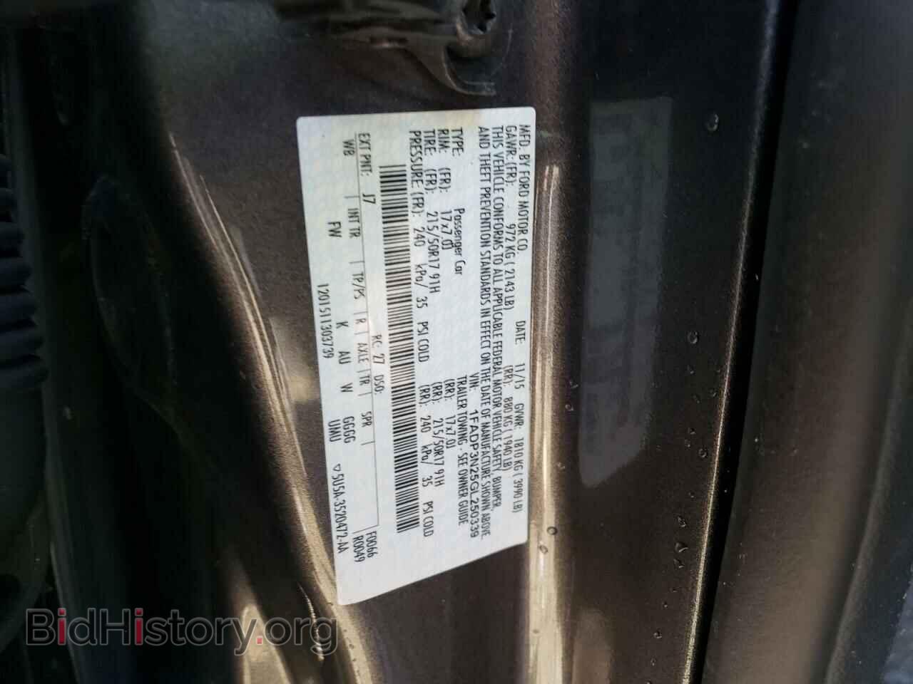 2016 FORD FOCUS - VIN: 1FADP3N25GL250339 - Фото 12