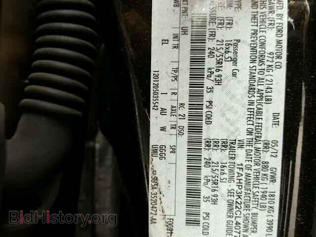2012 FORD FOCUS - VIN: 1FAHP3K22CL407731 - Photo 10
