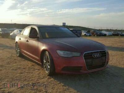2013 Audi A6, красный — VIN WAUDFAFC7DN034207, Copart