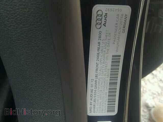 2012 AUDI A7 - VIN: WAUYGAFC4CN120748 - Фото 10