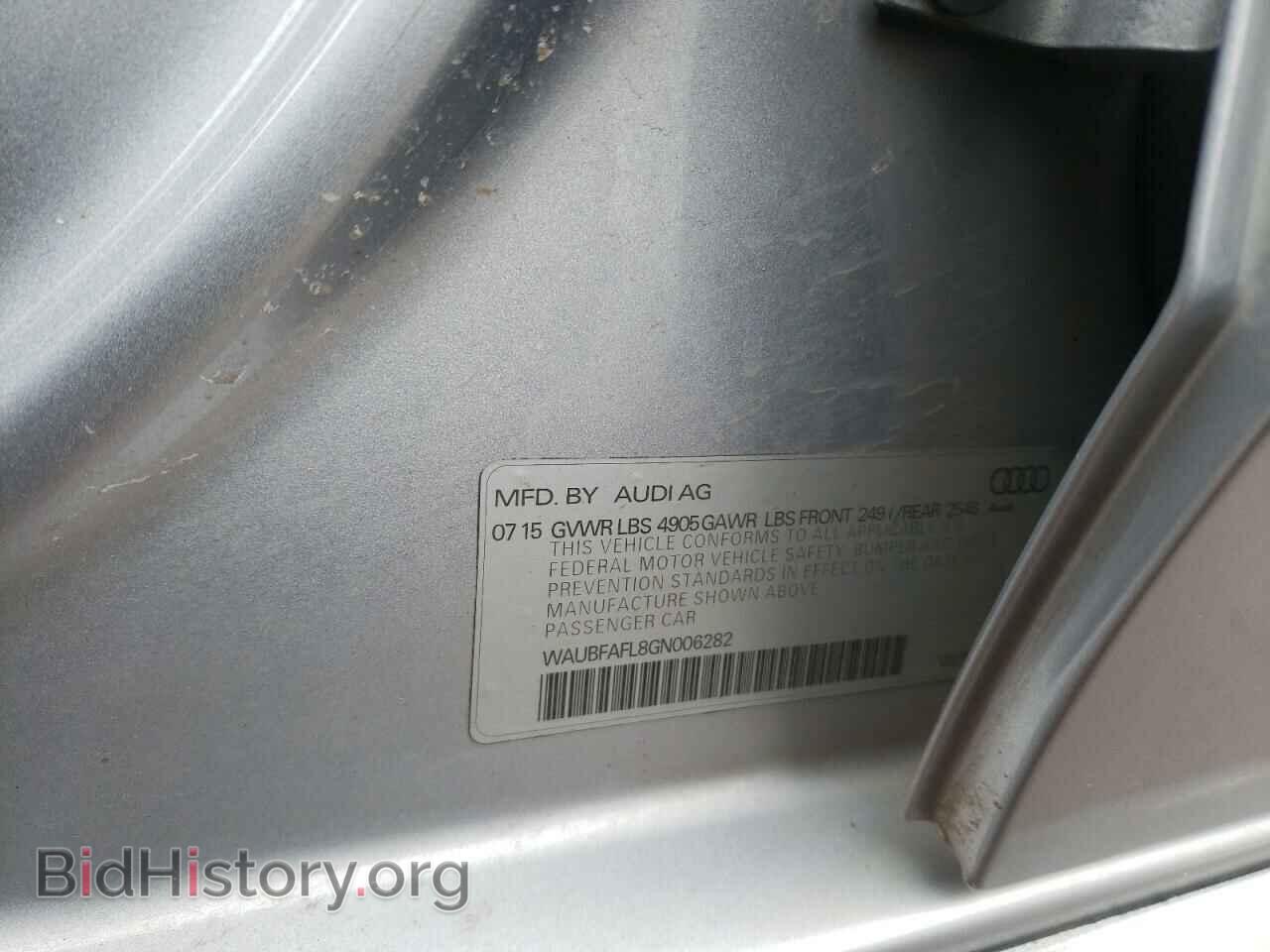 2016 AUDI A4 - VIN: WAUBFAFL8GN006282 - Фото 10