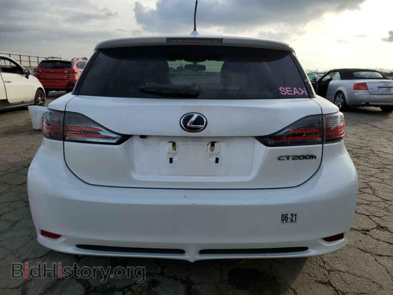 2012 LEXUS CT 200 - VIN: JTHKD5BH8C2104529 - Фото 6