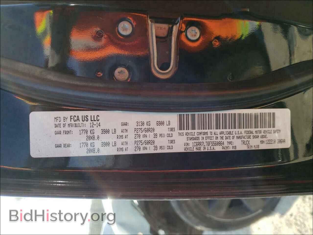 2015 RAM 1500 - VIN: 1C6RR7LT6FS560864 - Photo 10