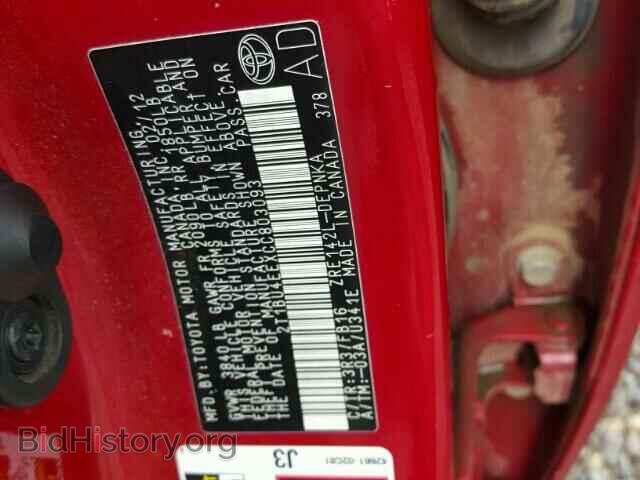 2012 TOYOTA COROLLA - VIN: 2T1BU4EEXCC803093 - Фото 10