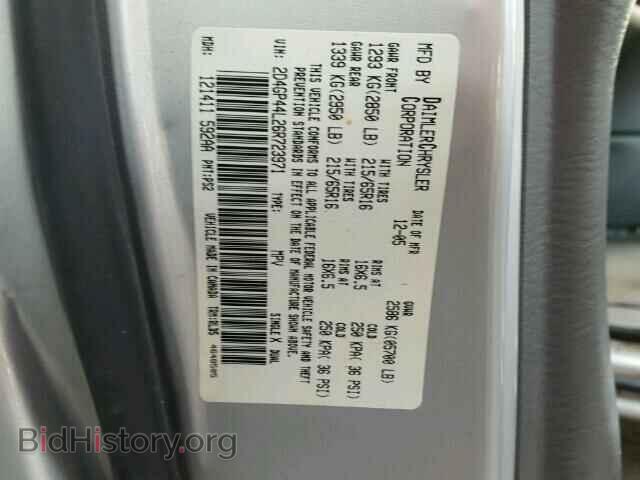 2006 DODGE CARAVAN - VIN: 2D4GP44L26R723971 - Фото 10