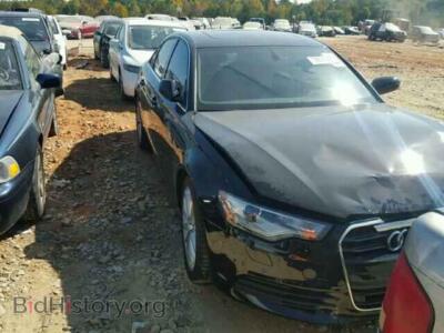 2012 Audi A6 A6 Premium, черный — VIN WAUDFAFC3CN144962, Copart