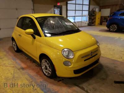 2013 Fiat 500 500 POP, yellow — VIN 3C3CFFAR2DT570560, Copart